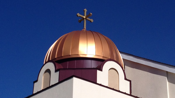 Coptic church copper dome